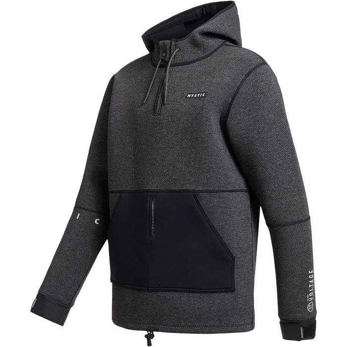 2023 Mystic Mens Voltage Sweat 3mm Neoprene Hoodie 35017.230355 - Grey